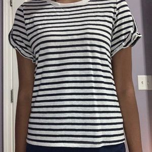 women striped top
